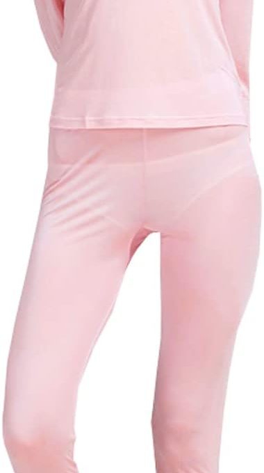 Womens Silk Long Underwear Mulberry-silk Long Johns Thermal Underwear Sets Cold Weather Base Layer