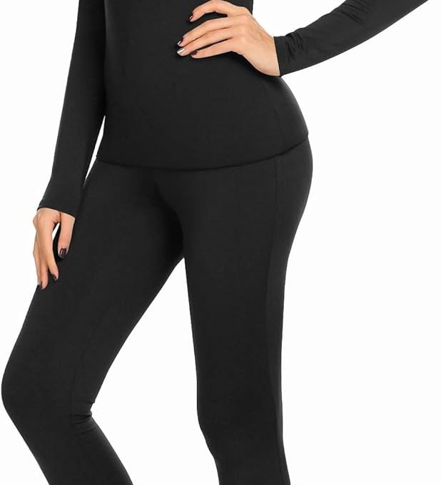 Thermal Underwear for Women Long Johns Sets Base Layer Lightweight 2 Pieces Pajams Set