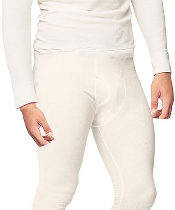 Men’s Cotton Thermal Underwear Set Shirt Pants Long Johns