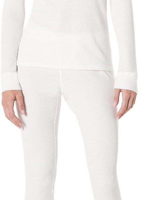 womens Waffle Snug Fit Pajama Set, 2 Piece Long Sleeve