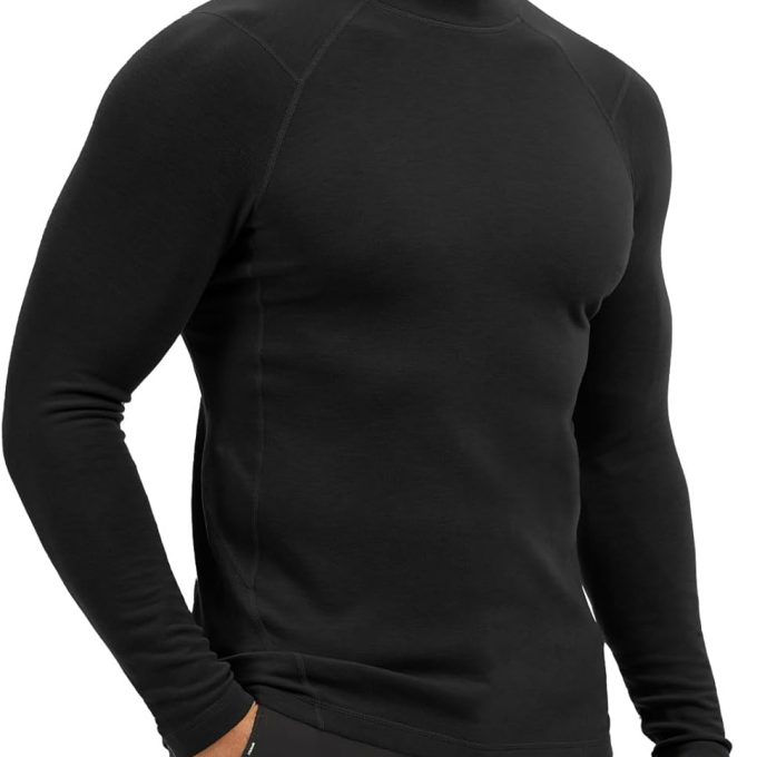 Thermal Compression Shirts for Men Long Sleeve Running Undershirt Turtleneck Base Layer for Winter Cold Weather