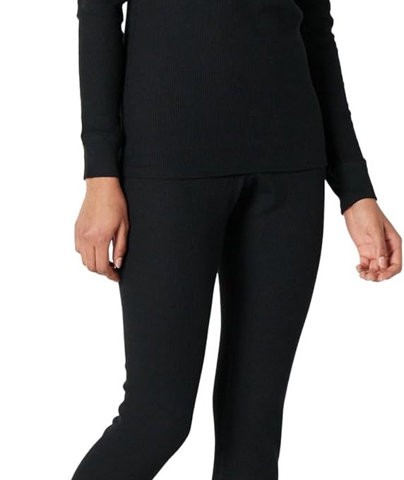 womens Waffle Snug Fit Pajama Set, 2 Piece Long Sleeve