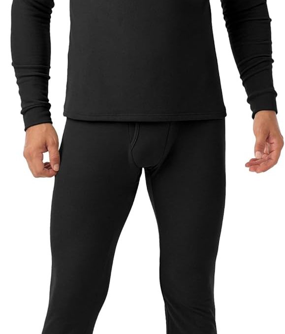 Long Johns Thermal Underwear for Men Fleece Lined Heavyweight Thermal Base Layer Sets