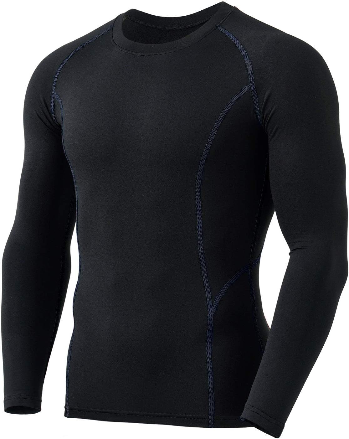 Men's Thermal Long Sleeve Compression Shirts, Athletic Base Layer Top, Winter Gear Running T-Shirt